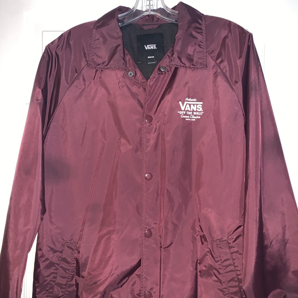 Vans Windbreaker - Burgundy - Mens Size